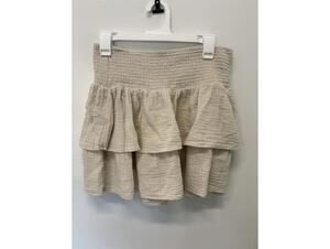 Universal Thread Beige Tiered Ruffle Skirt and Matching Bandeau Top Set Medium